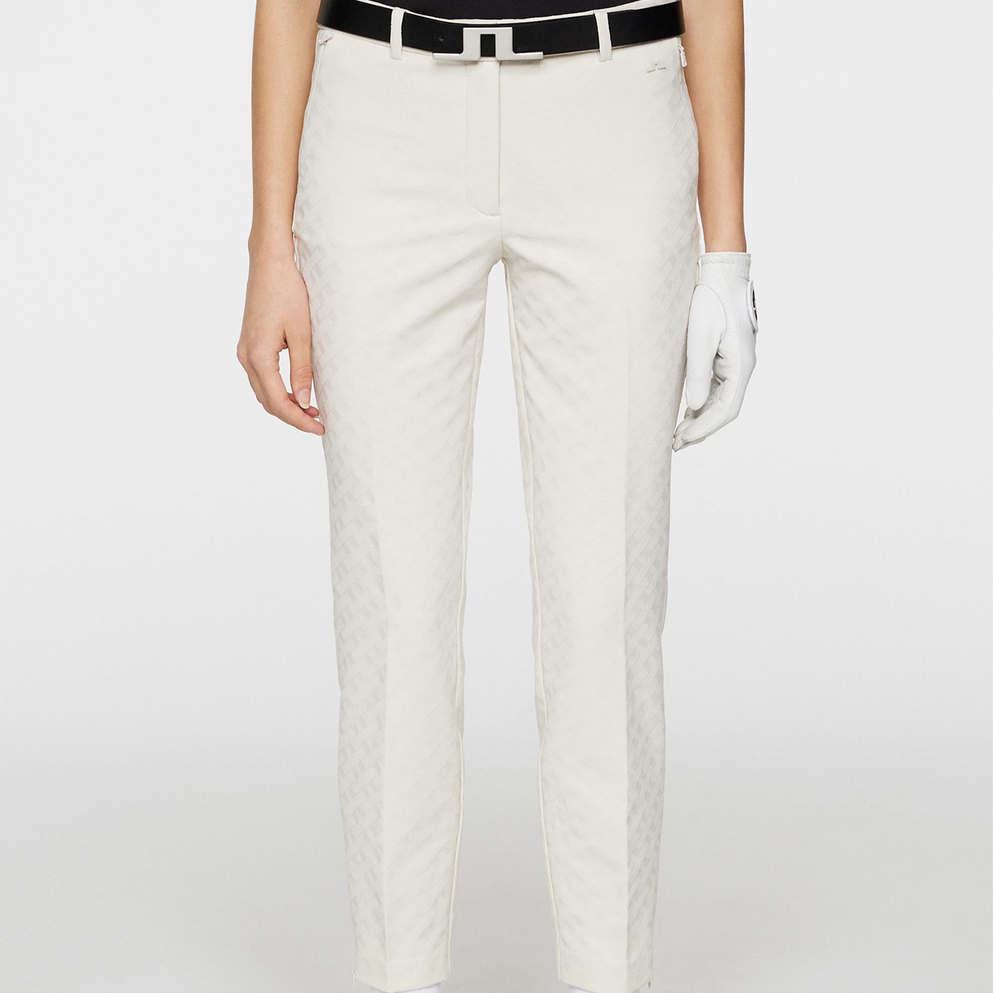 J Lindeberg Pia Bridge Ladies Golf Pant Tour Geo Jacquard Moonbeam